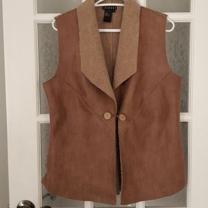 90s Spanner | faux leather and shearling vest